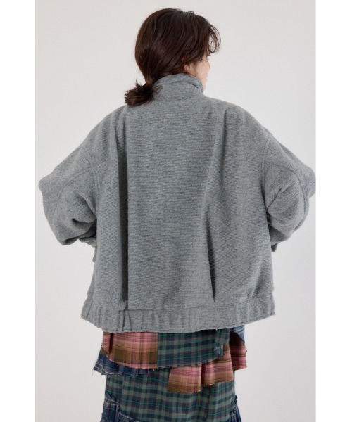 RODEO CROWNS WIDE BOWL（ロデオクラウンズワイドボウル）の「スライバービックブルゾン（ブルゾン・レディース・グレー/ブラック/ベージュ・FREE）」の13枚目の写真