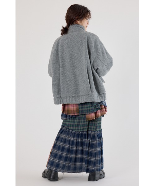 RODEO CROWNS WIDE BOWL（ロデオクラウンズワイドボウル）の「スライバービックブルゾン（ブルゾン・レディース・グレー/ブラック/ベージュ・FREE）」の15枚目の写真