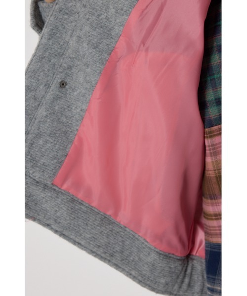 RODEO CROWNS WIDE BOWL（ロデオクラウンズワイドボウル）の「スライバービックブルゾン（ブルゾン・レディース・グレー/ブラック/ベージュ・FREE）」の16枚目の写真