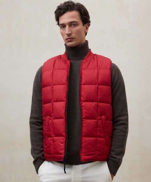 ECOALF(エコアルフ)の「LISTER リバーシブル ベスト / LISTER VEST MAN(ベスト・メンズ・レッド系その他3/ネイビー・S/M)」の1枚目の写真