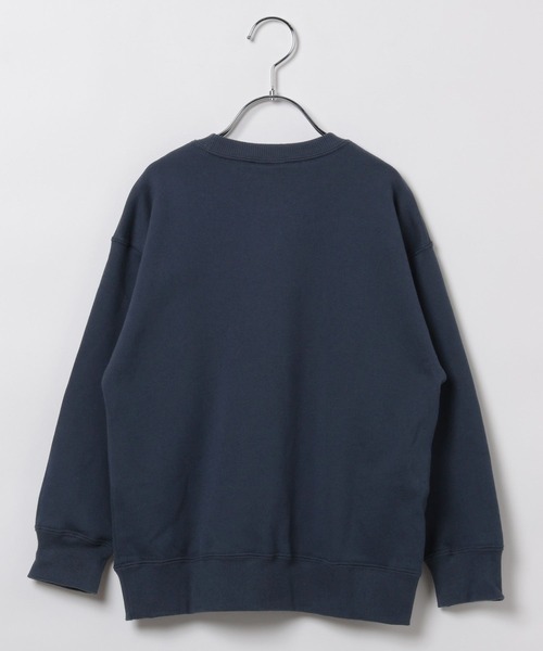 Champion(チャンピオン)の「【Champion(チャンピオン)】ロゴプリントスウェット(KIDS)(スウェット・キッズ・グレー/アイボリー/グリーン/ネイビー・120cm/130cm/140cm/150cm/160cm)」の5枚目の写真