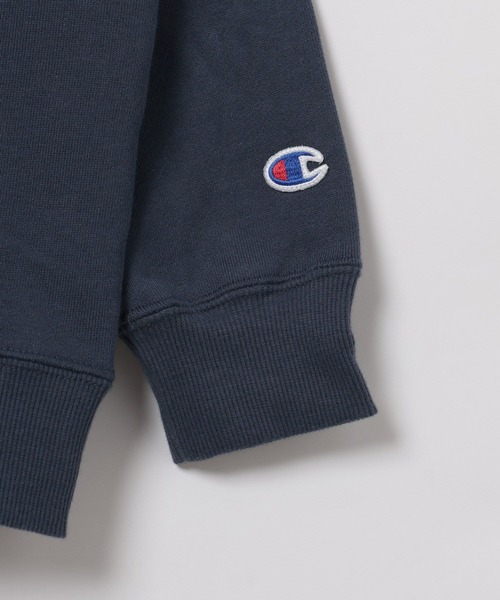 Champion(チャンピオン)の「【Champion(チャンピオン)】ロゴプリントスウェット(KIDS)(スウェット・キッズ・グレー/アイボリー/グリーン/ネイビー・120cm/130cm/140cm/150cm/160cm)」の7枚目の写真