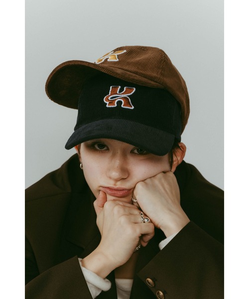 Knuth Marf(クヌースマーフ)の「corduroy cap(キャップ・レディース・ブラウン/ネイビー・ONE SIZE)」の6枚目の写真