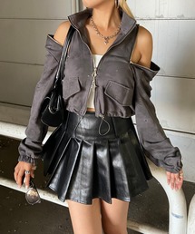 ショルダージップムラトラックジャケット