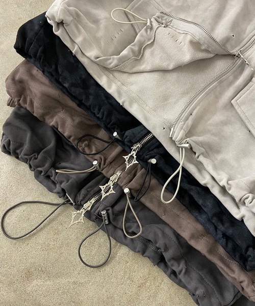 non-hedge(ノンヘッジ)の「ショルダージップムラトラックジャケット(その他アウター・レディース・チャコールグレー/ブラック/ブラウン/ライトグレー・FREE)」の12枚目の写真