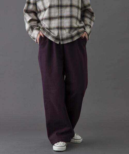 FORK&SPOON（フォークアンドスプーン）の「FORK&SPOON　リサイクルコットン裏毛スウェットパンツ（その他パンツ・レディース・オートミール/パープル系その他/ネイビー・1/2）」の10枚目の写真