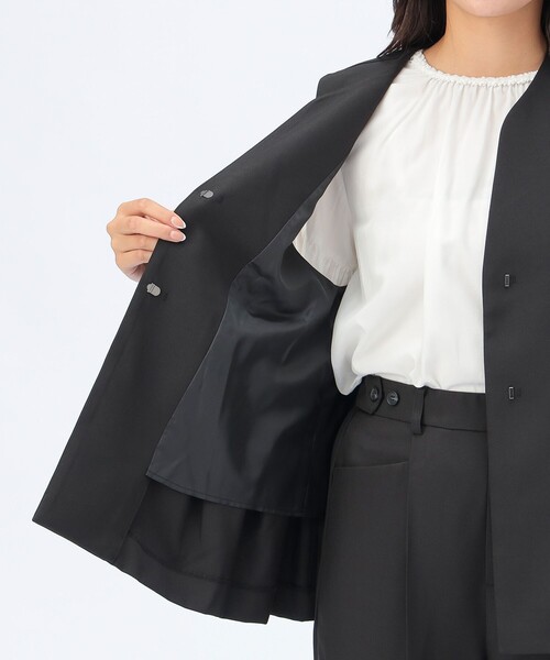 BEAMS HEART(ビームスハート)の「【セレモニー・ハレの日】キーネック タック ベスト(セットアップ対応)(ベスト・レディース・ブラウン系その他2/グレー/ブラック・FREE)」の13枚目の写真