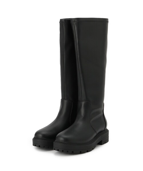 SHOO・LA・RUE（シューラルー）の「ストレッチロングブーツ（ブーツ・レディース・ブラック・45/35）」の3枚目の写真