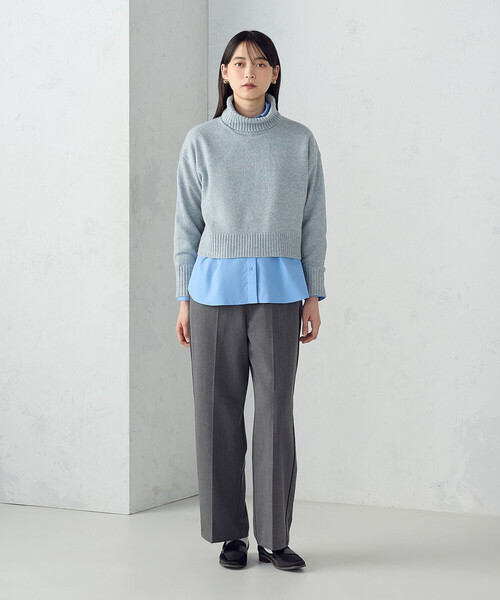 COMME CA ISM(コムサイズム)の「サイドライン ストレートパンツ(その他パンツ・レディース・グレー/ブラウン・MEDIUM/LARGE)」の10枚目の写真