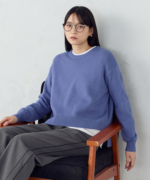 COMME CA ISM(コムサイズム)の「サイドライン ストレートパンツ(その他パンツ・レディース・グレー/ブラウン・MEDIUM/LARGE)」の11枚目の写真