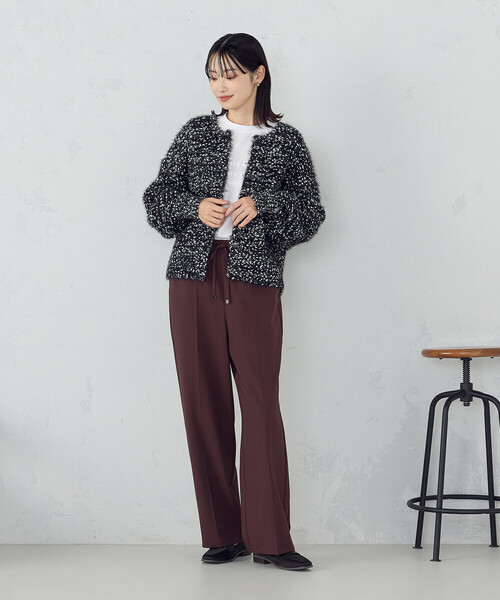 COMME CA ISM(コムサイズム)の「サイドライン ストレートパンツ(その他パンツ・レディース・グレー/ブラウン・MEDIUM/LARGE)」の14枚目の写真