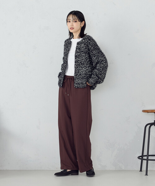 COMME CA ISM(コムサイズム)の「サイドライン ストレートパンツ(その他パンツ・レディース・グレー/ブラウン・MEDIUM/LARGE)」の15枚目の写真