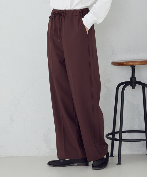 COMME CA ISM(コムサイズム)の「サイドライン ストレートパンツ(その他パンツ・レディース・グレー/ブラウン・MEDIUM/LARGE)」の17枚目の写真