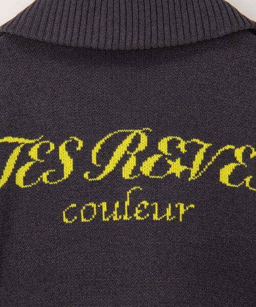 fredy couleur(フレディクルール)の「配色バックロゴZIPカーディガン(ニット/セーター・レディース・アイボリー/チャコールグレー/ベージュ・38)」の19枚目の写真