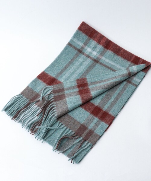 NOLLEY’S(ノーリーズ)の「カシミヤチェックマフラー30(ストール/ショール・メンズ・グレー系その他2/グレー系その他/ブルー系その他2/ブラウン系その他/ブラウン系その他2/ブルー系その他・FREE)」の6枚目の写真