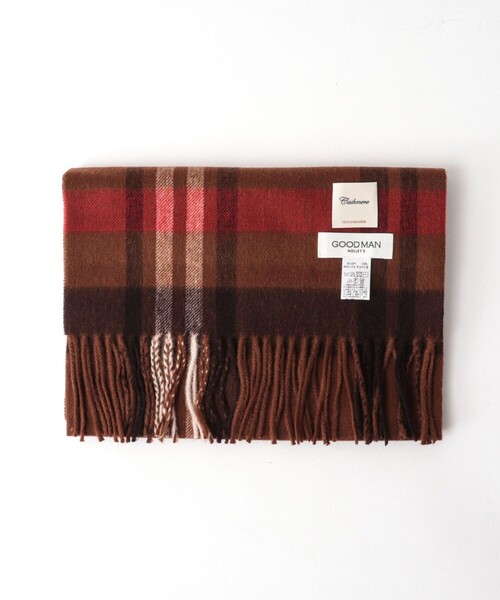 NOLLEY’S(ノーリーズ)の「カシミヤチェックマフラー30(ストール/ショール・メンズ・グレー系その他2/グレー系その他/ブルー系その他2/ブラウン系その他/ブラウン系その他2/ブルー系その他・FREE)」の11枚目の写真