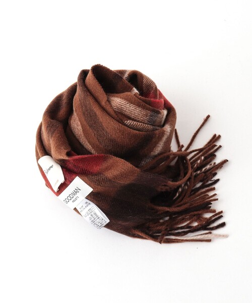 NOLLEY’S(ノーリーズ)の「カシミヤチェックマフラー30(ストール/ショール・メンズ・グレー系その他2/グレー系その他/ブルー系その他2/ブラウン系その他/ブラウン系その他2/ブルー系その他・FREE)」の16枚目の写真