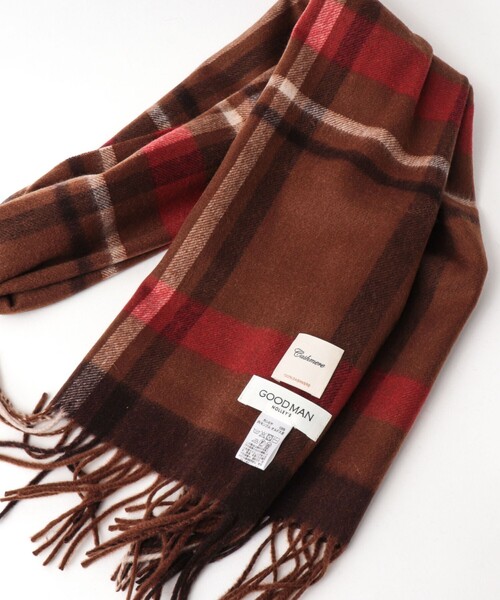 NOLLEY’S(ノーリーズ)の「カシミヤチェックマフラー30(ストール/ショール・メンズ・グレー系その他2/グレー系その他/ブルー系その他2/ブラウン系その他/ブラウン系その他2/ブルー系その他・FREE)」の18枚目の写真