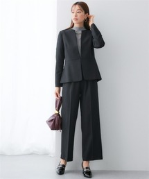 パンツスーツ ノーカラージャケット」に該当するレディース