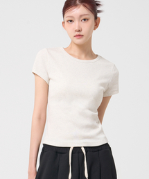 1993STUDIO（1993スタジオ）の「ベーシックウーマンTシャツ_オートベージュ（Tシャツ/カットソー）」