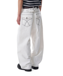 AAKAM | Cinch Back Cotton Pants (Ivory)(その他パンツ)