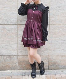 axes femme | メロディー刺繍セットアップ(ワンピース)