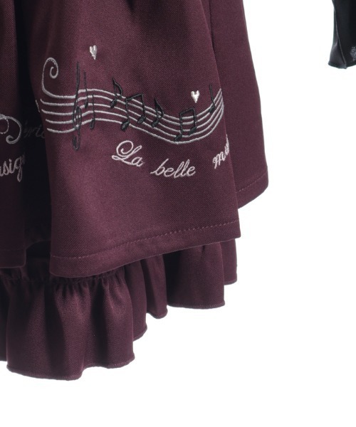 axes femme(アクシーズファム)の「メロディー刺繍セットアップ(ワンピース・レディース・ワイン/ブラック・FREE)」の15枚目の写真