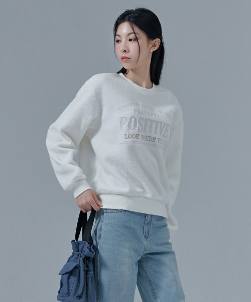 CHASECULT（チェイスカルト）の「レディース テリー刺繍スウェットシャツ-CFRG5177D0A（スウェット・レディース・アイボリー・85/90）」の3枚目の写真