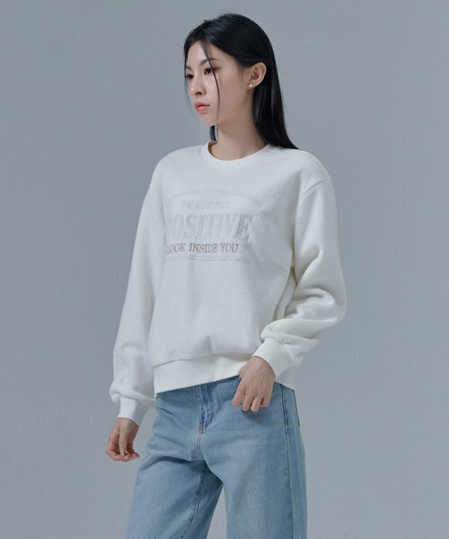 CHASECULT（チェイスカルト）の「レディース テリー刺繍スウェットシャツ-CFRG5177D0A（スウェット・レディース・アイボリー・85/90）」の4枚目の写真