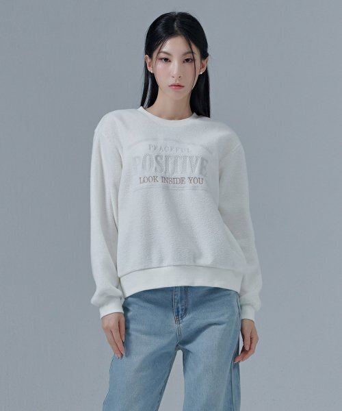 CHASECULT（チェイスカルト）の「レディース テリー刺繍スウェットシャツ-CFRG5177D0A（スウェット・レディース・アイボリー・85/90）」の5枚目の写真
