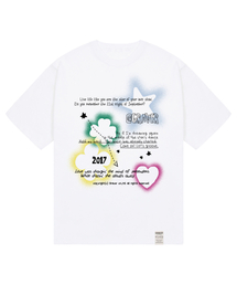[ユニセックス]スプレードゥードル半袖Tシャツ_ホワイト