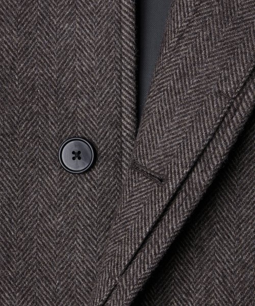 MUSINSA STANDARD（ムシンサスタンダード）の「マンテコ ヘリンボーン オーバーサイズ バルマカンコート [ブラウン]（チェスターコート・メンズ・その他・MEDIUM/LARGE/X-LARGE/XX-LARGE）」の11枚目の写真