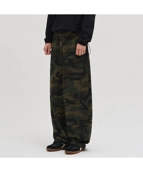 XERO(ゼロ)の「サイドライン切り替えカモスウェットパンツ(スウェットパンツ・レディース・カーキ/Beige/チャコール・MEDIUM/LARGE)」の3枚目の写真