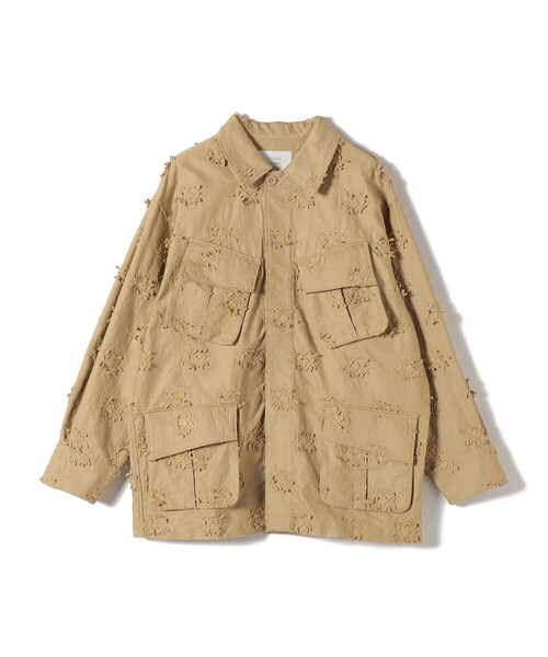 crinkle crinkle crinkl 3Dエンブロイダリーシャツ セール】crinkle crinkle crinkle:〈手洗い可能〉3D エンブロイダリー