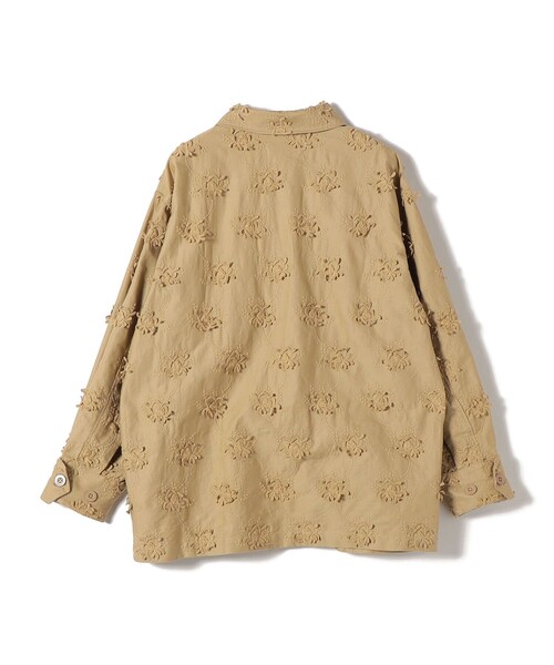 crinkle crinkle crinkl 3Dエンブロイダリーシャツ セール】crinkle crinkle crinkle:〈手洗い可能〉3D エンブロイダリー