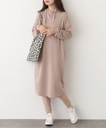 FUNALIVE | NARNAD 長袖 マキシ丈フード付きワンピース(ワンピース)