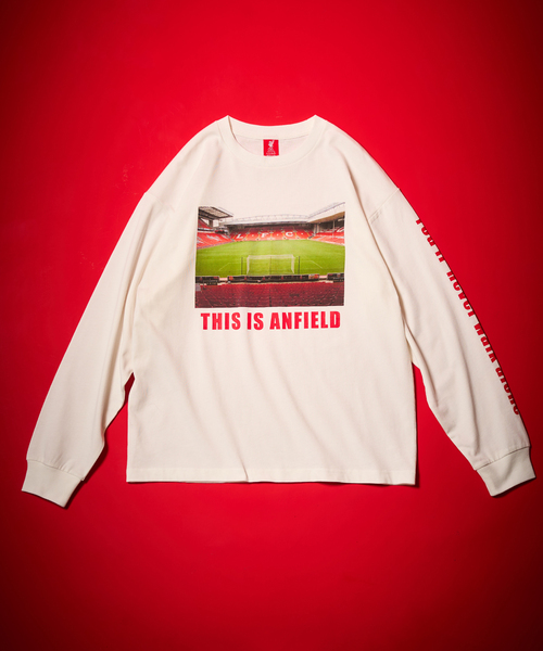 417 EDIFICE（フォーワンセブンエディフィス）の「【Liverpool FC / リバプール FC】 Anfield Print LS Tee（Tシャツ/カットソー・メンズ・ブラック/ホワイト・SMALL/MEDIUM/LARGE/X-LARGE）」の2枚目の写真