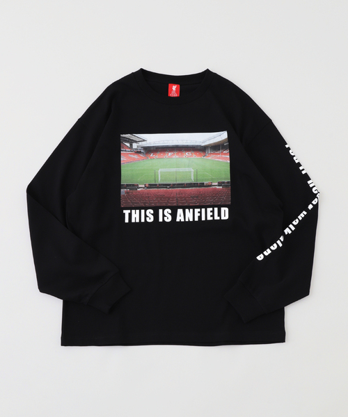 417 EDIFICE（フォーワンセブンエディフィス）の「【Liverpool FC / リバプール FC】 Anfield Print LS Tee（Tシャツ/カットソー・メンズ・ブラック/ホワイト・SMALL/MEDIUM/LARGE/X-LARGE）」の5枚目の写真