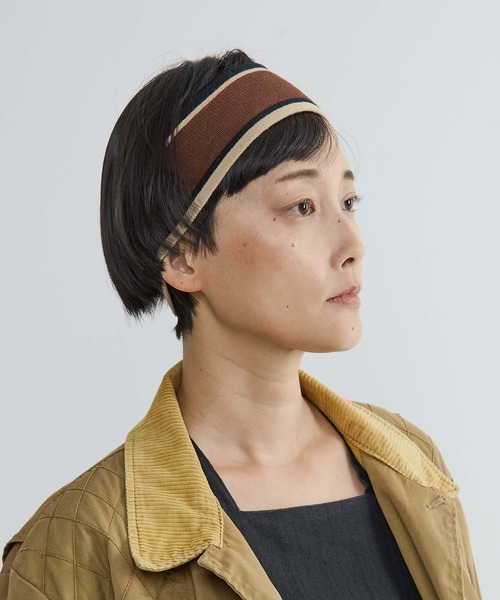 La Maison de Lyllis（メゾンドリリス）の「【La Maison de Lyllis】INSITU BAND インサイチュバンド ヘアバンド 2261017（ヘアバンド・レディース・ブラウン/グリーン・FREE）」の2枚目の写真