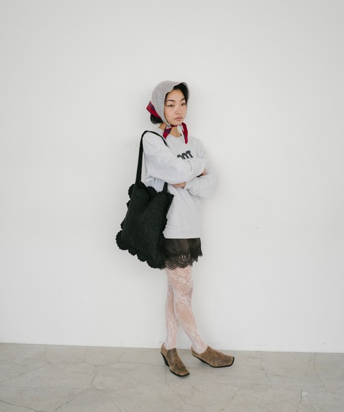 THEATRE PRODUCTS(シアタープロダクツ)の「キルティングエンブロイダリートートバッグ(ショルダーバッグ・レディース・ホワイト/ブラック・FREE)」の21枚目の写真