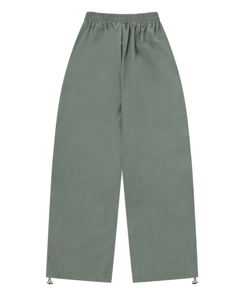 MUCENT(ムセント)の「ビルバオポリナイロンパラシュートストリングワイドパンツ 男女共用 (4カラー)(スウェットパンツ・レディース・ブラック/カーキ/ネイビー/チャコール・1/FREE)」の14枚目の写真