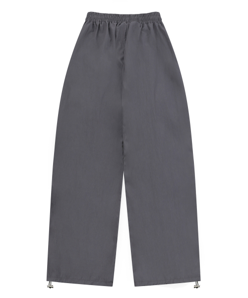 MUCENT(ムセント)の「ビルバオポリナイロンパラシュートストリングワイドパンツ 男女共用 (4カラー)(スウェットパンツ・レディース・ブラック/カーキ/ネイビー/チャコール・1/FREE)」の16枚目の写真