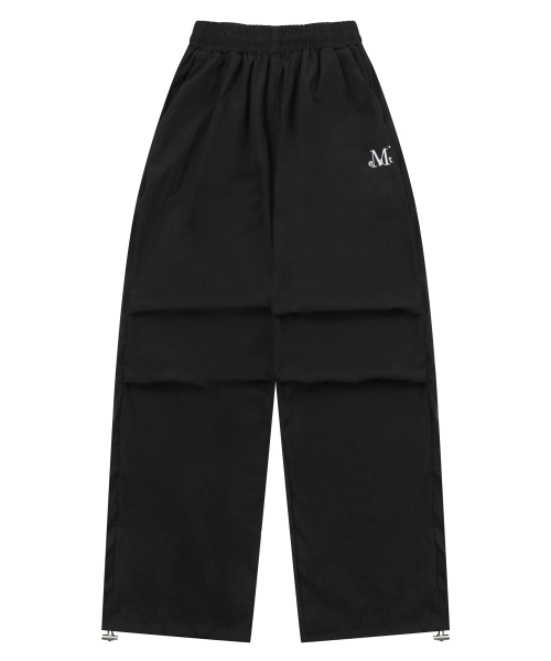 MUCENT(ムセント)の「ビルバオポリナイロンパラシュートストリングワイドパンツ 男女共用 (4カラー)(スウェットパンツ・レディース・ブラック/カーキ/ネイビー/チャコール・1/FREE)」の17枚目の写真