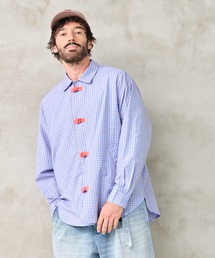Kelen（ケレン）の「「KELEN MENS / ケレン メンズ」CHINA BUTTON CHECK SHIRTS（シャツ/ブラウス）」