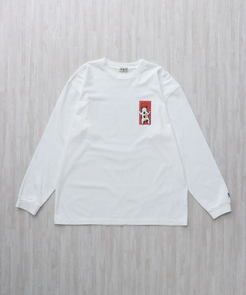 The Endless Summer(エンドレスサマー)の「TES 4BUHI BOARD BROTHERS LONG SLEEVE T-SHIRT / ロンT(Tシャツ/カットソー・メンズ・ホワイト/ベージュ/グレー・SMALL/MEDIUM/LARGE/X-LARGE/XX-LARGE)」の5枚目の写真