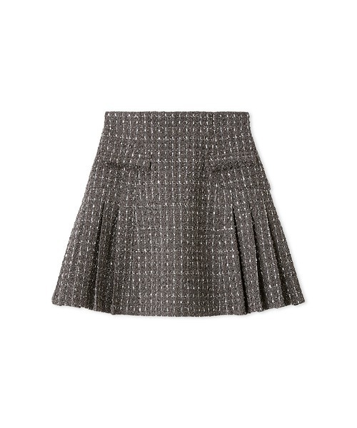 SNIDEL（スナイデル）の「サイドプリーツツイードミニスカート（スカート・レディース・ダークグレー/ネイビー/アイボリー・0/1）」の17枚目の写真