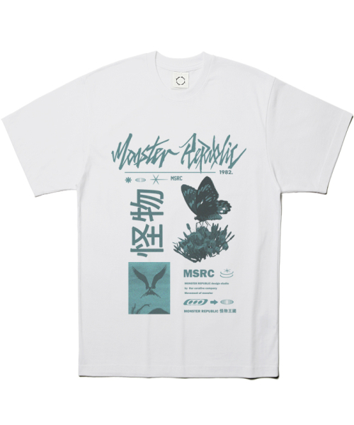 MONSTER REPUBLIC(モンスターリパブリック)の「フライジェイドグリーンTシャツホワイト(Tシャツ/カットソー・レディース・その他・SMALL/X-LARGE/LARGE/MEDIUM)」の1枚目の写真