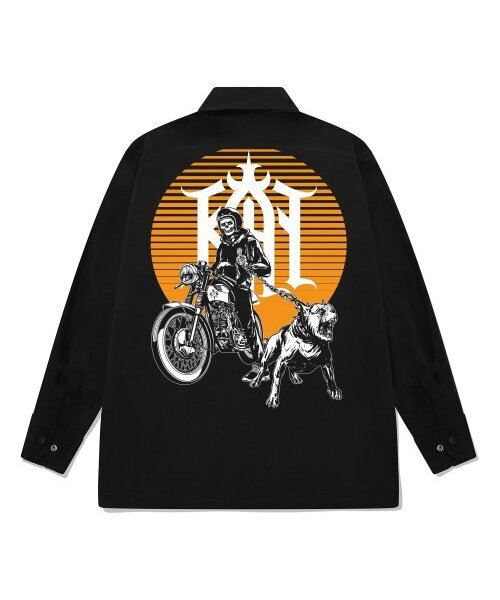KAN6312(カン6312)の「KWJB0156 カンカスタムバイクワークジャケット ブラック(デニムジャケット・メンズ・その他・FREE)」の1枚目の写真