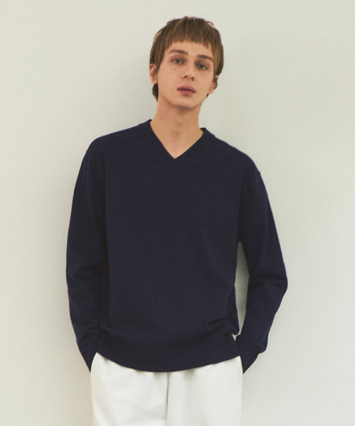 Оверсайз куртка‑карго V‑neck_Navy (WC25‑KN01)