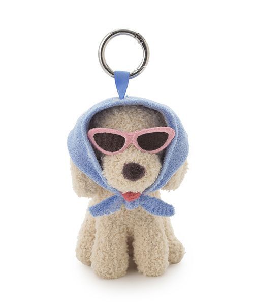 gelato pique(ジェラートピケ)の「スカーフDOGチャーム(キーケース/キーアクセサリー・レディース・パープル/レッド/ブルー・F)」の4枚目の写真